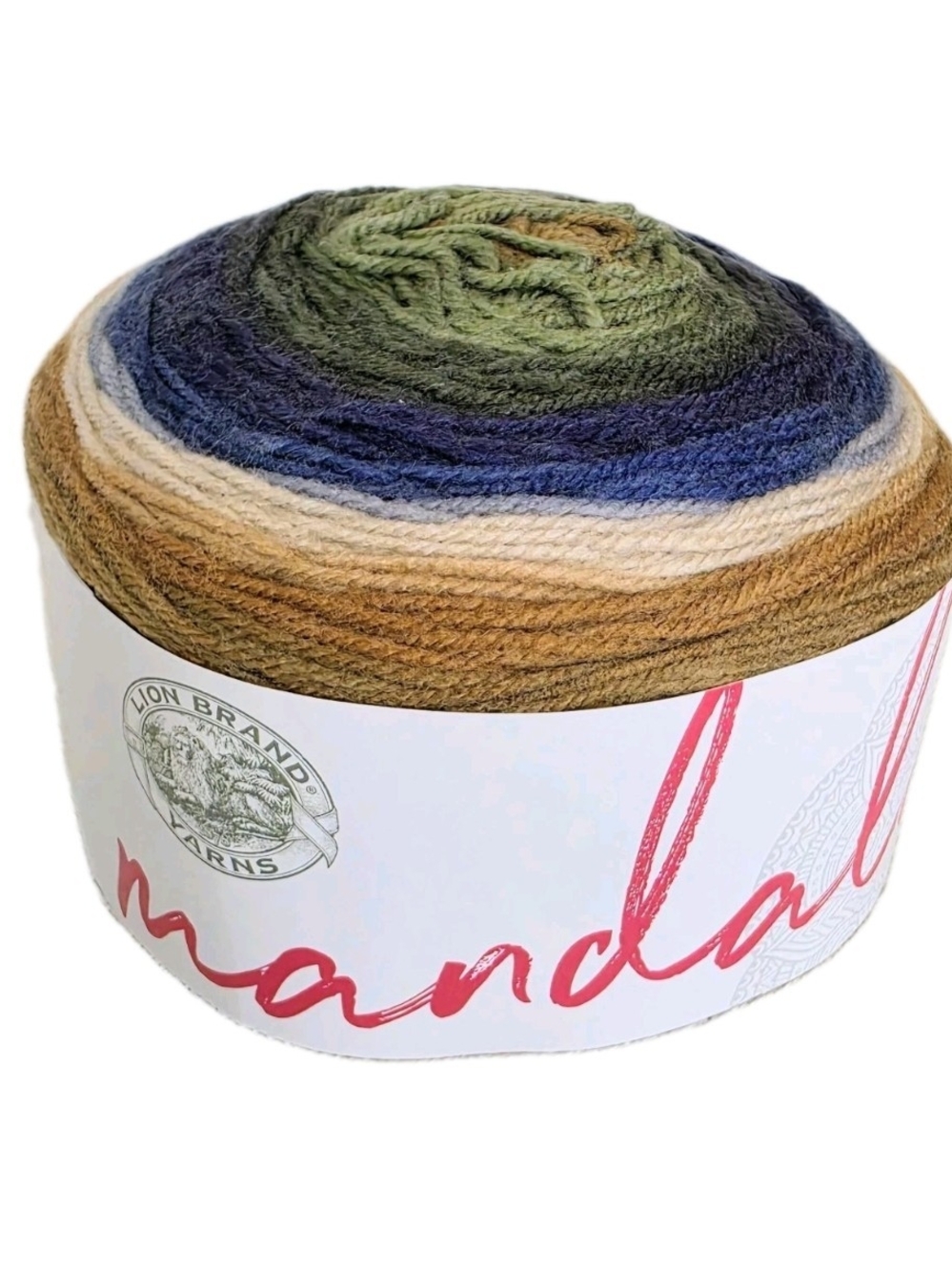 Lion Brand Mandala Multicolor Gradient Yarn - Green Blue Brown